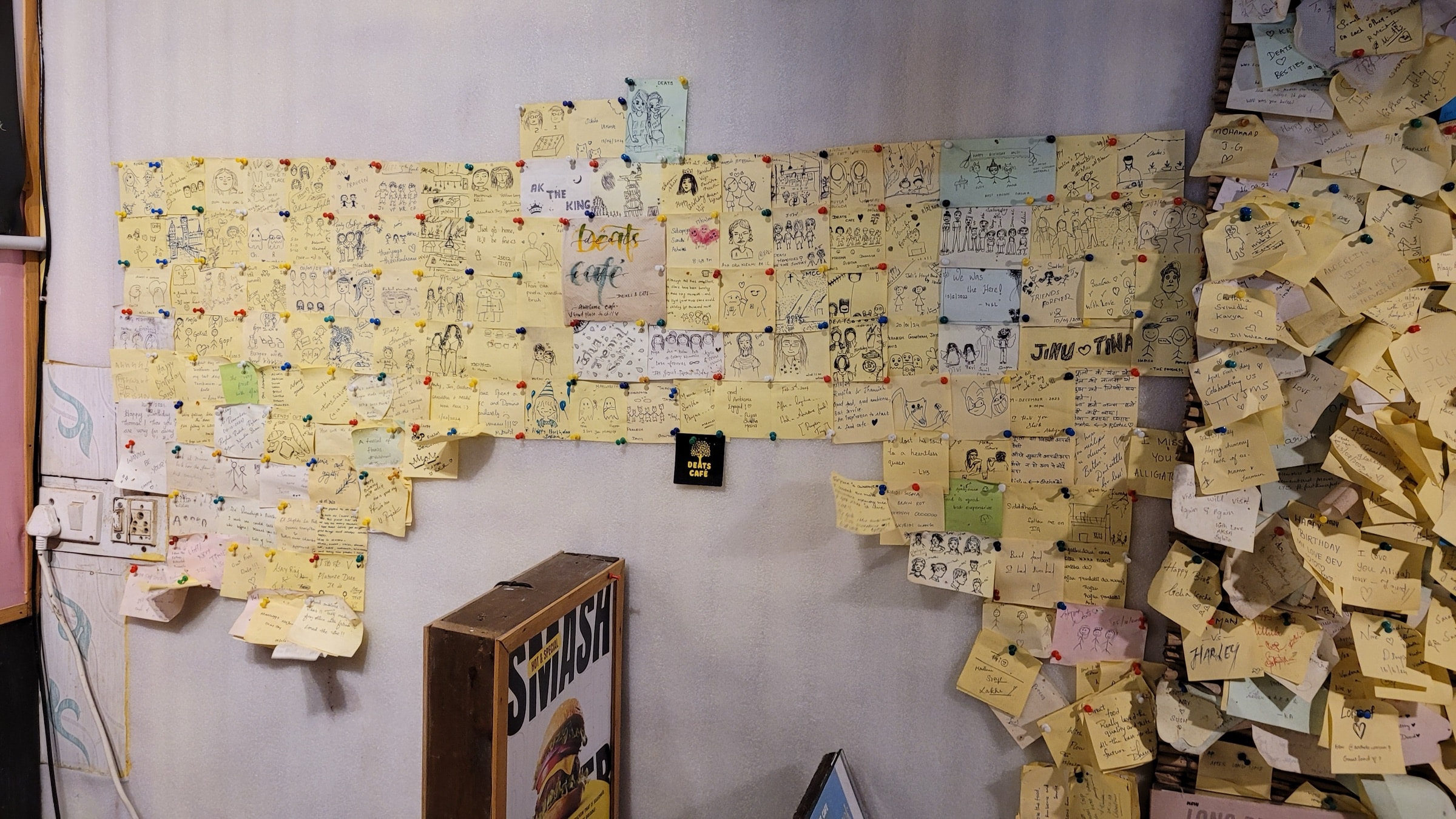 Notes left by the Deats community